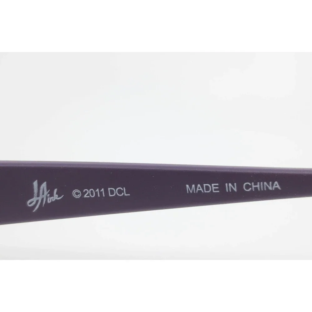 LA Ink LI-005 Purple Eyeglasses Frames Tattoo Graphic Rhinestone Skull 52-17-135